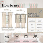 Lajode Plaid Curtains for Living Room 84 Inches Long - Image 9