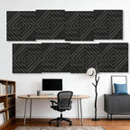 WoveN SounD Artisan Acoustic Wall Panels, 16 Pack 12x12 Inch, PVC Wood Grain - Image 7