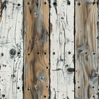 FLFK Wood Wallpaper Peel and Stick Gray-White and Brown Shiplap Wall Paper by FLFK