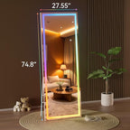 Hasipu 75"x28" LED RGB Bluetooth Full Length Mirror - Image 5