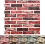 20-Pack 104 Sq.Ft 3D Wall Panels Peel and Stick 3D Faux Brick Wallpaper Peel by YLLYLL