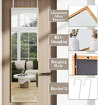 Full Length Door Mirror 14x48, Metal Frame - Image 6