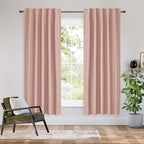 RYB HOME Bedroom Blackout Curtains 63 inches Long, 100% Blackout Thermal by RYBHOME