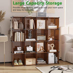 C&AHOME 16-Cube Storage Organizer, Plastic Shelves Units, DIY Closet Organizer - Image 2