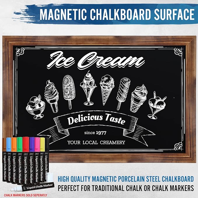 HBCY Creations Rustic Magnetic Wall Chalkboards - Image 5