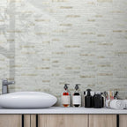 AULIGET 2 Sheets Faux Stone Peel and Stick Backsplash - Image 5