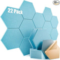 22 Pack Self-adhesive Acoustic Panels 12" X 10" X 0.4" by Dailycooper