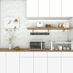 Theper Green Wallpaper 17.3"×197" Modern Striped Peel and Stick Wallpaper Boho - Image 7