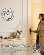 Decorative Wall Clocks Batterys Operated, Retro Wall Clock - Image 7