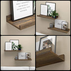 Boswillon Floating Shelves for Wall, Wall Mounted Shelves Set of 2, Rustic - Image 4
