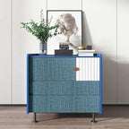 Yancorp 10ft Textured Fabric Teal Blue Wallpaper Faux Grasscloth Green Peel and - Image 4