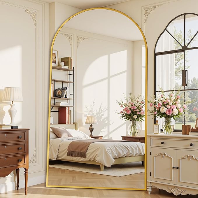 Suidia 90"x46" Arched Full Length Mirror by SuidiaMirror