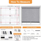 AOSKY No Drill Cordless Blackout Roller Shades - Image 5