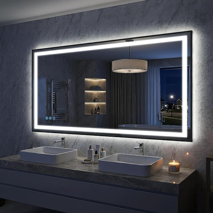 Antok 55X30 LED Bathroom Mirror by AntokMirror