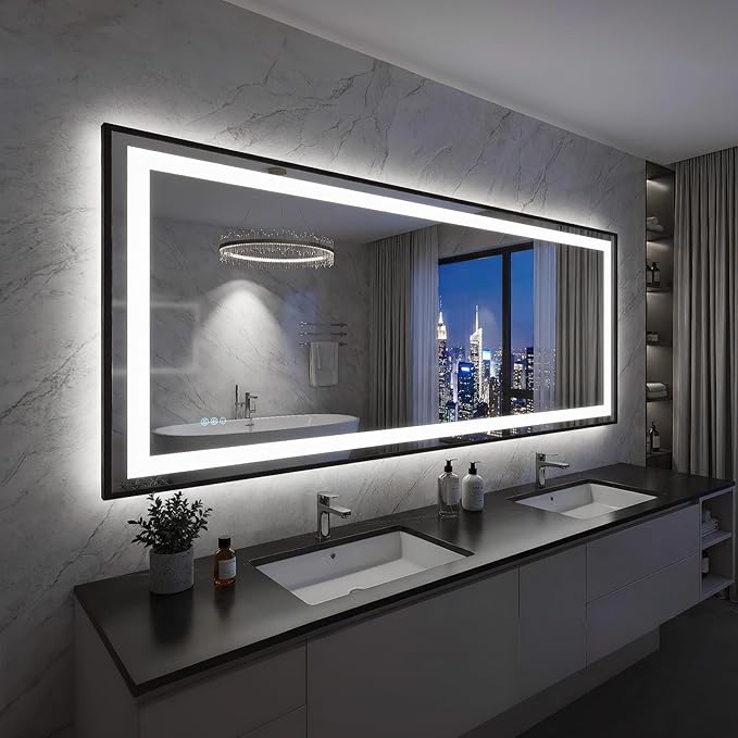 Antok 72X32 LED Bathroom Mirror - Image 2