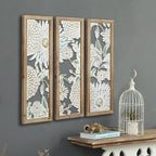 XIAOAIKA Boho Carved Wall Art Decor, 35.5 Inch Hand-Carved Panels, Antique - Image 6