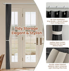 AJAZZ Blackout Accordion Door Curtain 98"x78" Black - Image 4