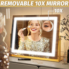 FENNIO Vanity Mirror with Lights 22''x18'' Makeup Mirror with Lights, Lighted - Image 4