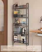 UMDONX Behind The Door Bathroom Shelf Narrow 5-Tier, Space-Saving Slim Storage - Image 7