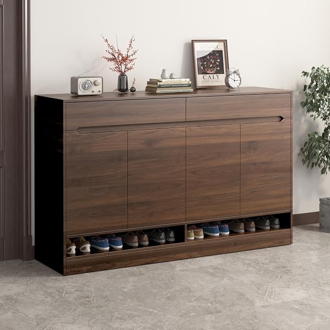 BOMENG Large Walnut Wood Wallpaper Peel and Stick Matte 48"x354" Dark Brown - Image 3