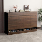 BOMENG Walnut Wood Contact Paper Roll Thick Brown Textured Wood Grain Peel and - Image 2