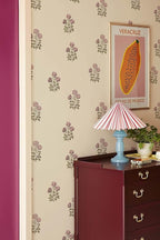 17.3”×393.7” Vintage Floral Wallpaper Retro Rose Flower Contact Paper - Image 2