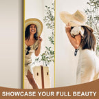 Delma Full Length Mirror, Wall Mounted, Freestanding or Leaning, Rounded - Image 4