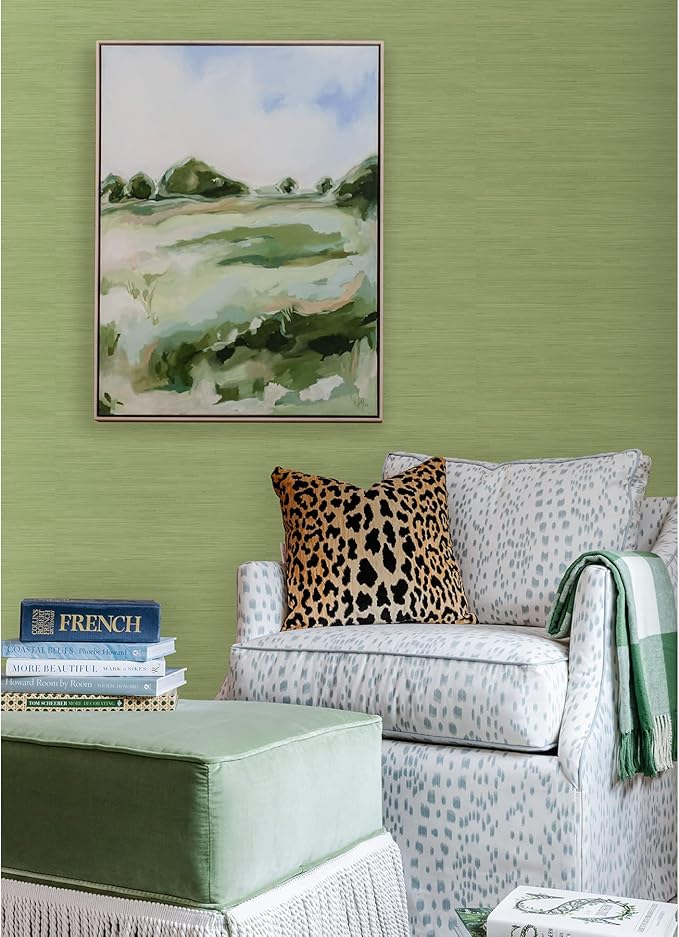 NuWallpaper x Society Social Classic Faux Grasscloth Peel and Stick Wallpaper - Image 3
