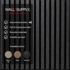 Wall!Supply 3D Soundproof Wall Panels – Acoustic Anthracite Finish – EPS Foam - Image 4