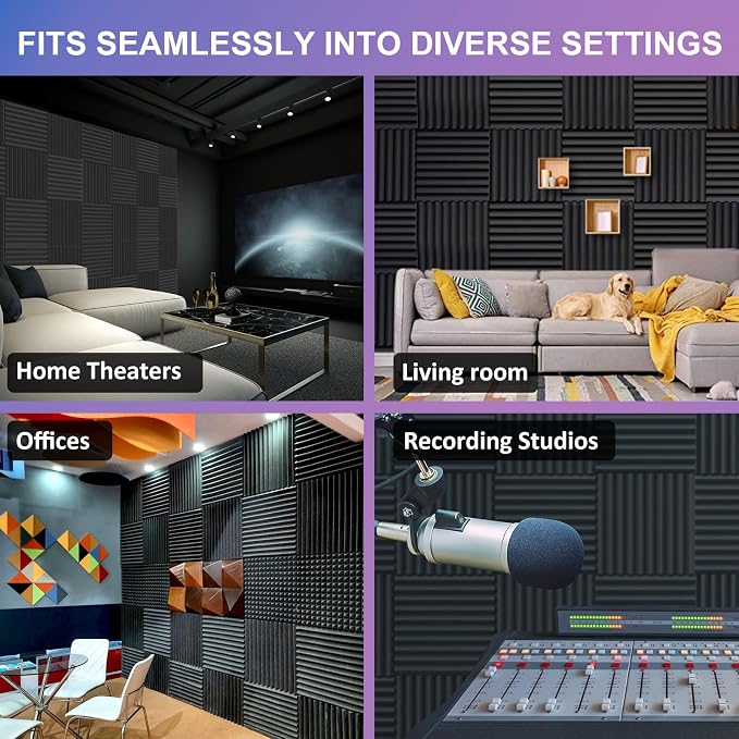 JBER 48 Pack Acoustic Foam Panels - Image 6