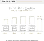 MCS Ezra 28.66x49.66 Large Wall Mirror, Vertical & Horizontal Wall Hanging - Image 6