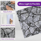 3D Faux Stone Wall Panels Peel and Stick, Stone-Look Textured Wall Sticker - Image 5