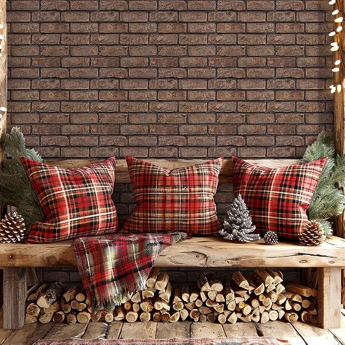 3D Faux Brick Wall Panels Peel and Stick, Small Brick-Look Textured Wall Sticker - Image 2