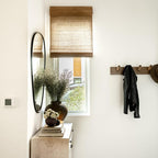 TWOPAGES Custom Cordless Natural Woven Roman Shades, No Drill or Motorized - Image 5