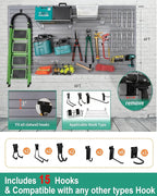 FRAYSCENT Slat Wall Paneling Garage Slat Wall Storage Systems Slatwall Panels - Image 2