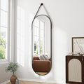 Full Length Mirror, Oval Wall Mounted Mirror by ZMYCZ