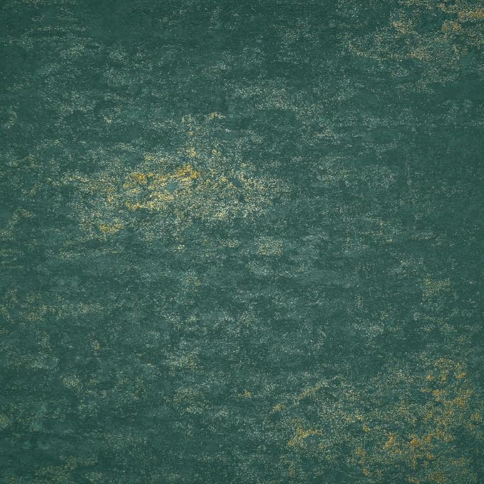 VEELIKE Distressed Teal Gold Metallic Peel and Stick Wallpaper Plaster Concrete - Image 7