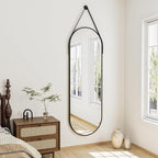 Full Length Mirror, Oval Wall Mounted Mirror - Image 2