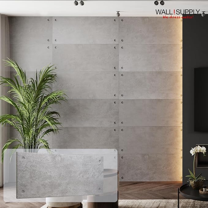 Wall!Supply 3D Wall Panels – Industrial Concrete Loft Style – Lightweight Foam - Image 2