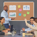 Large Cork Bulletin Board 60" X 36", Wall Mounted Notice Pin Board - Image 7