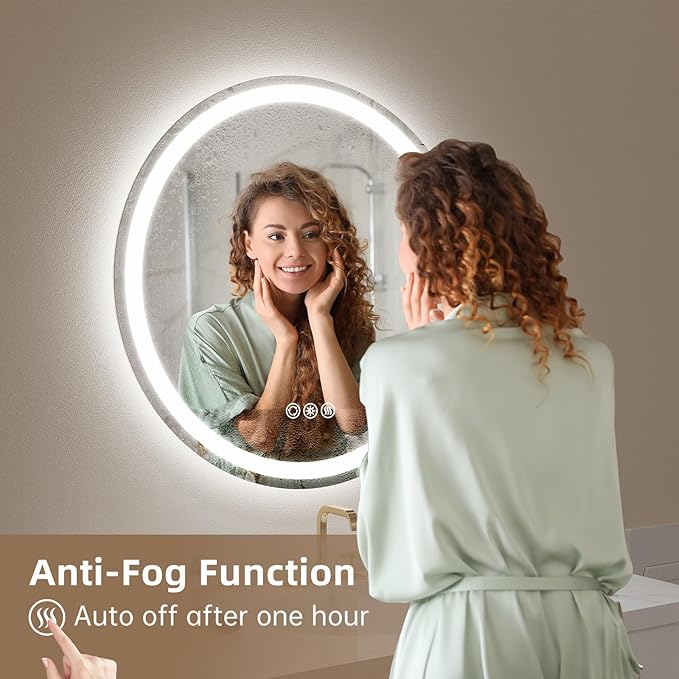 LOVESPEJO 36" Round LED Bathroom Mirror - Image 5