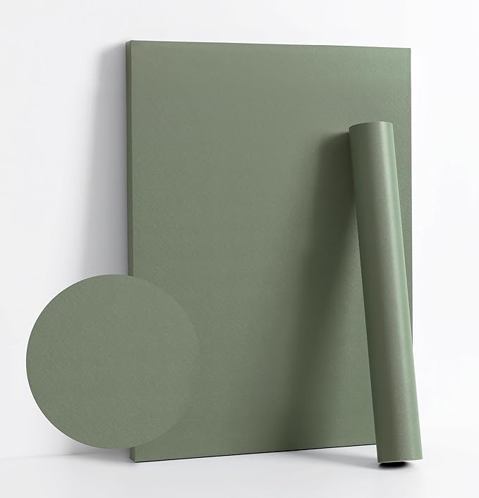 Dimoon 78.7"x15.7" Leaf Green Peel and Stick Wallpaper Green Leaf Thicken by DIYYOURMOON