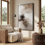 Extra Large Framed Neutral Abstract Wall Art - Image 2