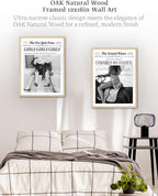 iHery Unframed Trendy Coastal Cowgirl NewsPaper Wall Art Prints, 12x16in Black - Image 6