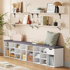 DINZI LVJ Long Wall Shelves, 55.1Inch Wall Mounted Shelves Set of 2, Extra - Image 6