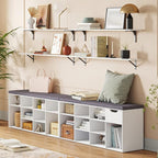 DINZI LVJ Long Wall Shelves, 39.4Inch Wall Mounted Shelves Set of 2, - Image 2