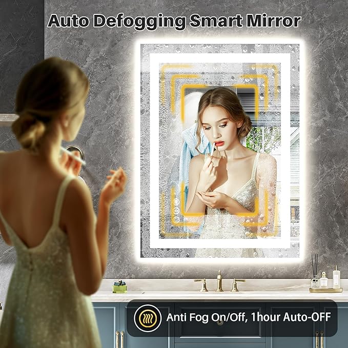 Briivue 24x32 Inch LED Bathroom Mirror - Image 6