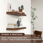 Floating Shelves for Wall 24 inch Long, Engineered Wood Wall Shelves - Image 4