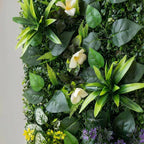 Artificial Mixed Botanical Plant Wall Panel, 24x16 in UV-Protected Faux - Image 9