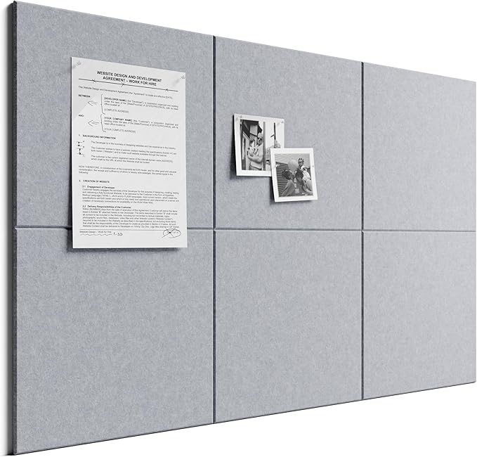 Bumusty Large Cork Board 36" x 24" Alternative by BUMUSTY